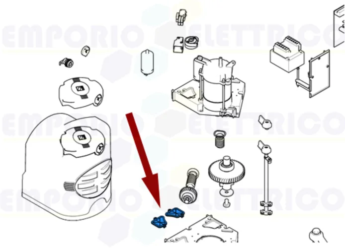 came repuesto cubreorificio caja motorreductor fast 119rid236