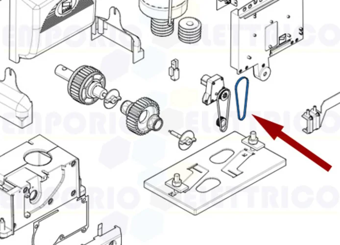 came repuesto correa de transmisión encoder bx 119ribx011