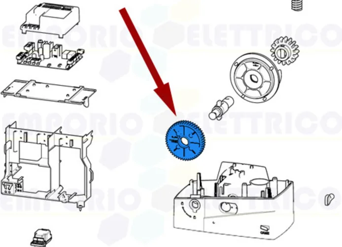 came repuesto corona motorreductor bxv sdn 119ribs021