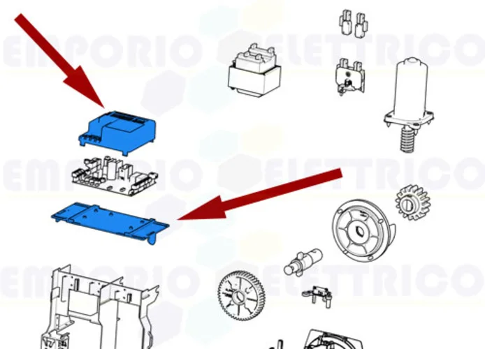 came ricambio base e coperchio scheda sdn/bxv 88001-0169