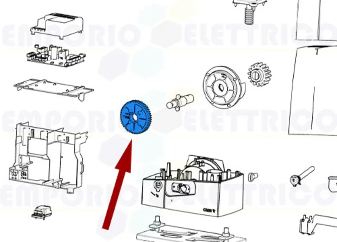 came repuesto corona motorreductor bxv 119ribs004