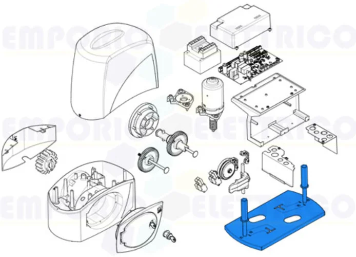 came repuesto base de anclaje motorreductor bx 119ribx049