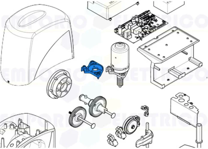 came ricambio flangia e guarnizione motore bx 119ribz017