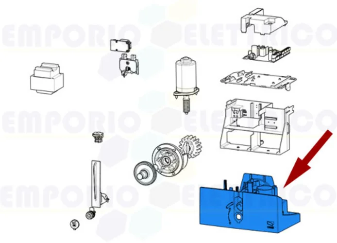 came repuesto caja motorreductor bxl 119rib003