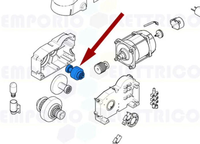 came ricambio albero prima riduzione e corona emega 119rie148