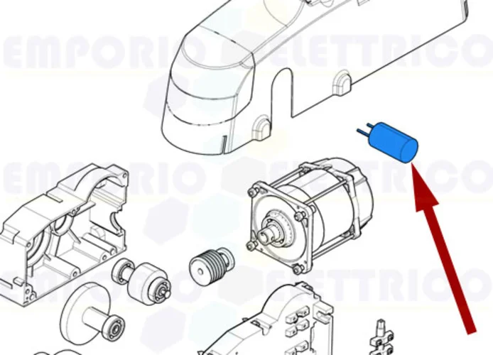 came repuesto condensador 16 mF con cables y tornillo119rir276