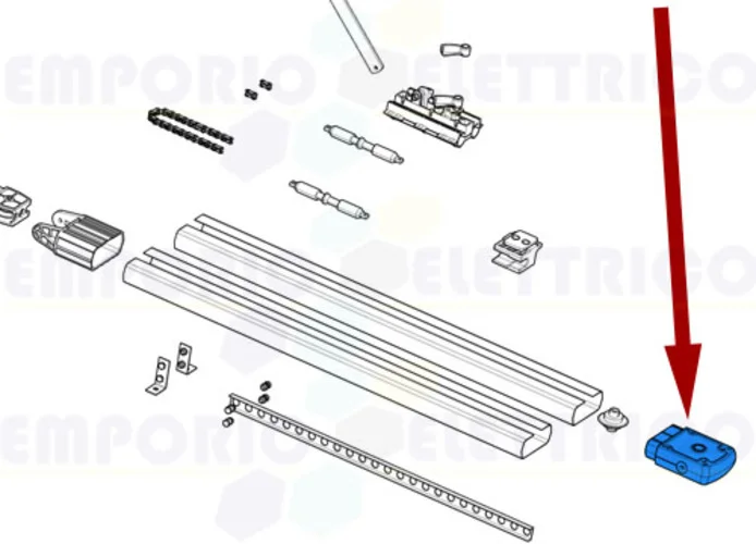 came ricambio terminale attacco guida catena ver 119rie112