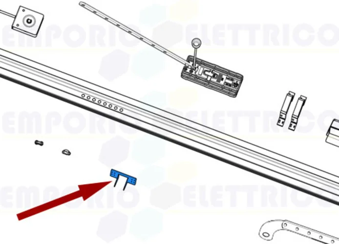 came ricambio staffa per porta v6000 119rie174