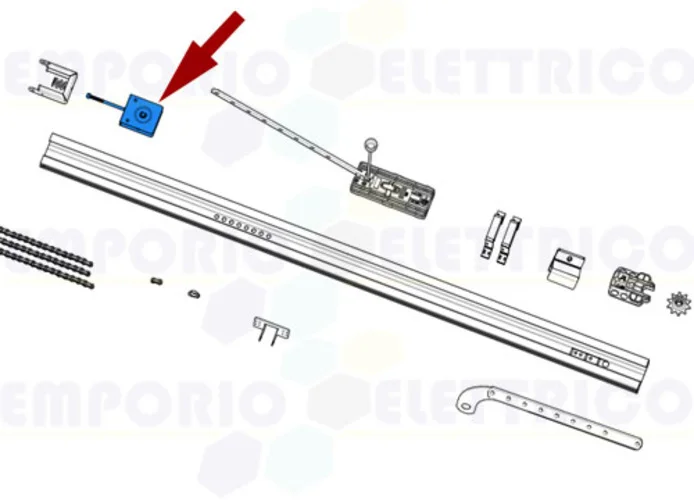 came ricambio cavallotto tensionatore v6000 119rie180