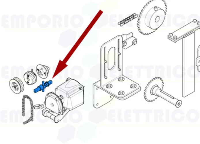 came ricambio albero verricello c-bx 119ricx007