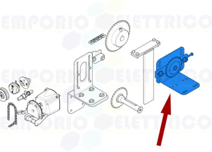 came ricambio sistema rinvio tendicatena c-bx 119ricx012