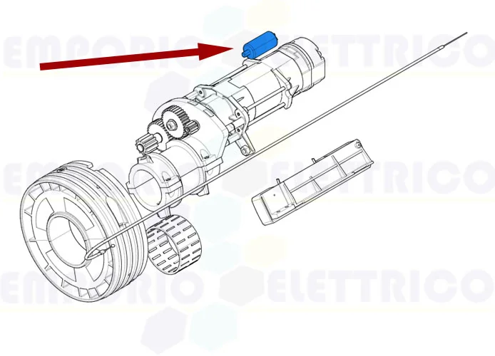 came repuesto condensador 16 mF con cables y tornillo 119rir280