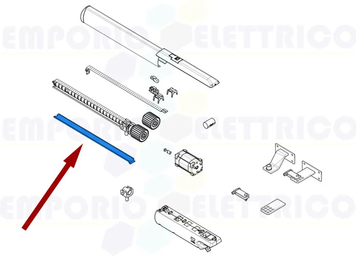 came ricambio 5pz protezione tegolo ati5 88001-0221 