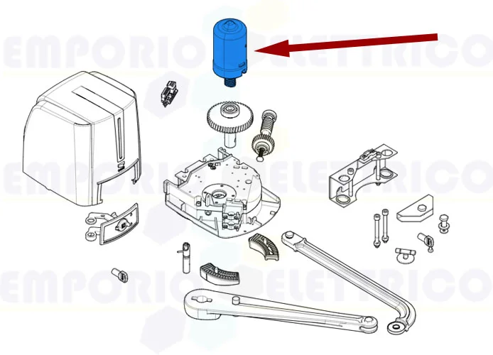 came repuesto pieza de motor 24v fast70 119rid485