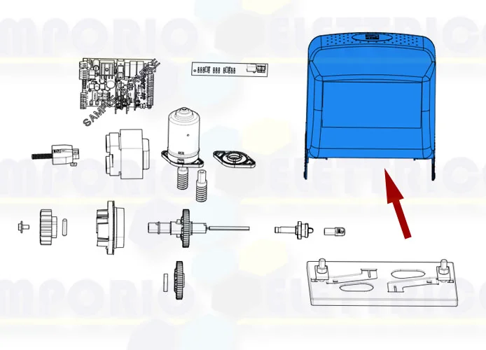 came repuesto tapa motorreductor bz 119ribz001