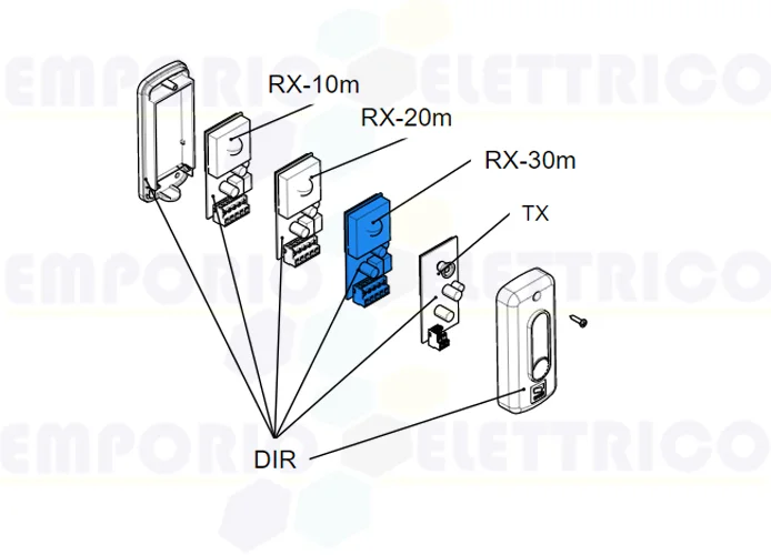 came repuesto tarjeta electrónica rx dir30 119rir139