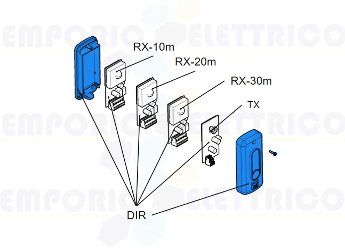 came ricambio contenitore fotocellula dir 119rir149