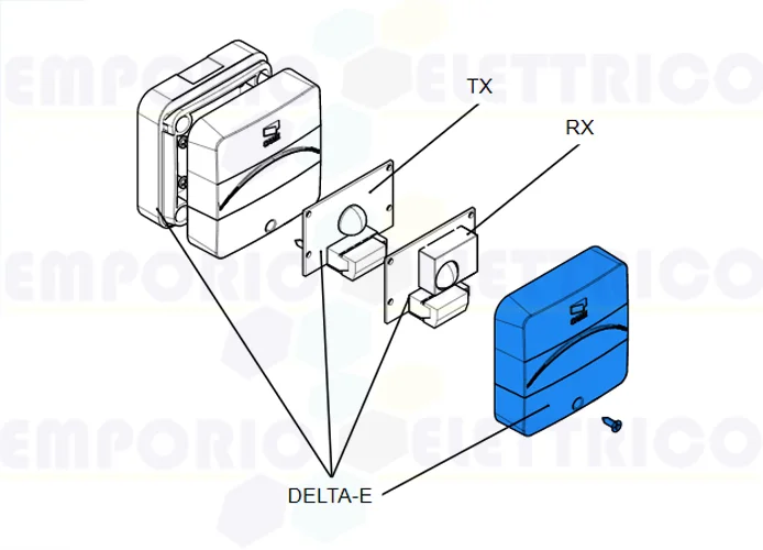 came ricambio confezione 4 pz coperchio frontale delta-e 88006-0025