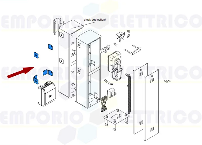 came ricambio copriforo armadio g4000 g5000 g6000 5pz 88003-0112 