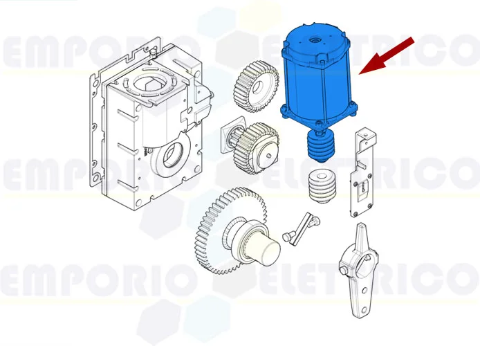 came repuesto grupo motor gard 24v 119rig047