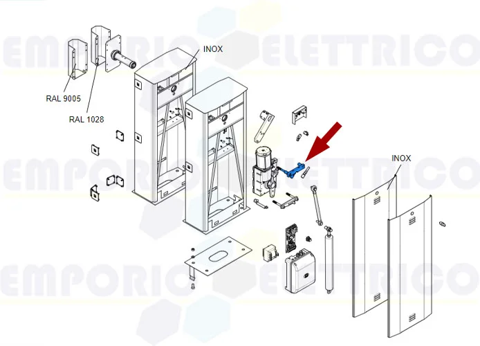 came repuesto tope mecánico regulable gard 5-6-6,5m 119rig079