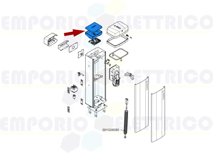 came ricambio contenitore quadro gt4-gt8 88003-0081 