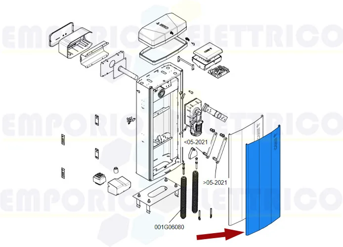 came ricambio porta armadio gt8 88003-0098