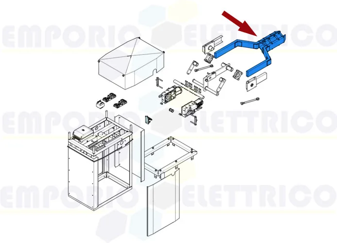 came repuesto horquilla de enganche mástil barrera g12000 119rig111