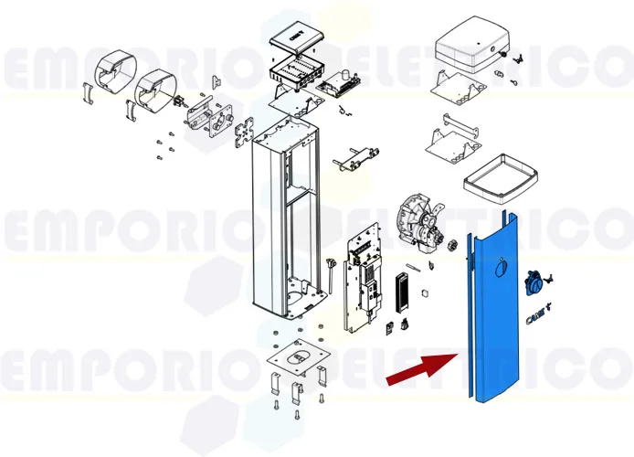 came ricambio porta armadio barriera gpx40 88003-0046