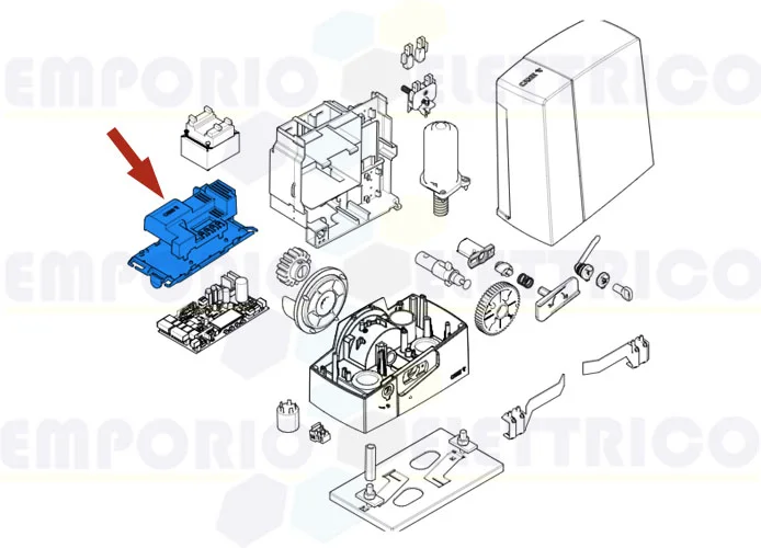 came ricambio base e coperchio scheda zbc1 88001-0262 