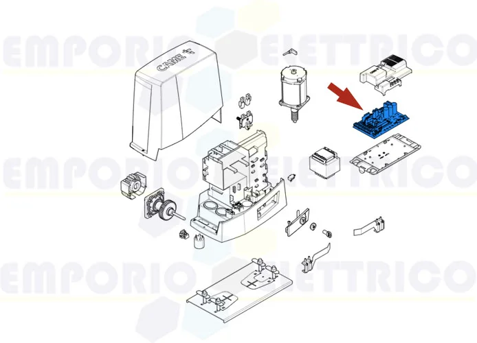 came repuesto tarjeta electrónica zn8 bkv reversible 88001-0269