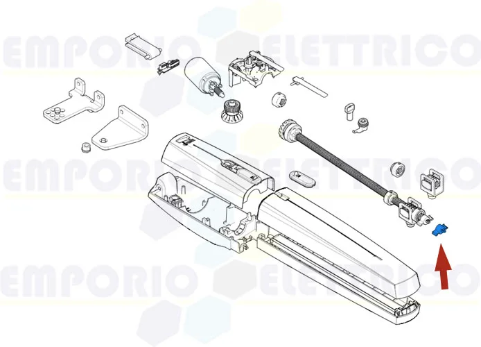 came ricambio 5pz guida vite senza fine axi-swn-opp-axl 88001-0260