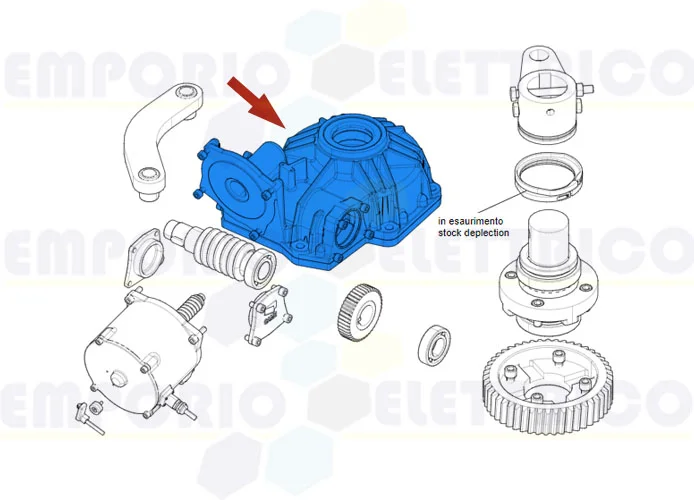 came repuesto caja motorreductor frog plus 119ria108