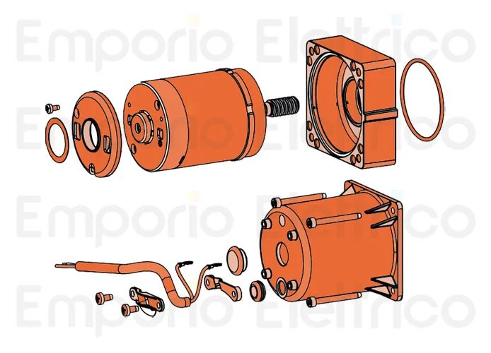 faac repuesto motor 390/trigon 24v 63000596