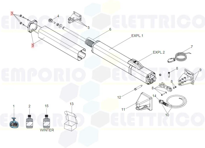 faac ricambio gruppo carter s450h 63003332