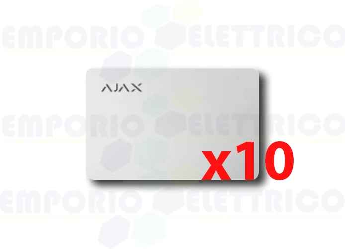 ajax carta contactless pass bianco (10 pezzi) 38222