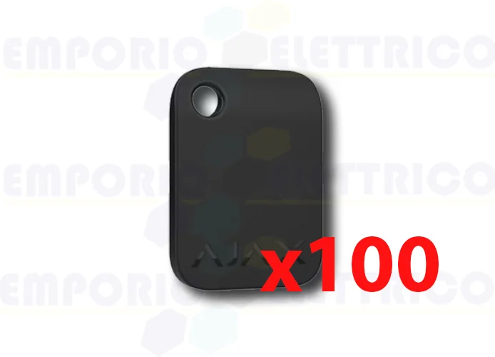 ajax portachiavi contactless nero tag (100 pezzi) 38225