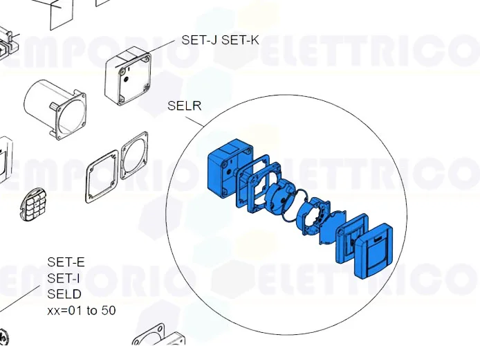 came kit ricambio parti meccaniche selr1ndg 88006-0022