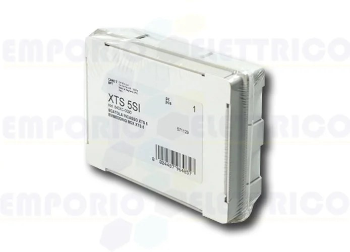 came bpt scatola installazione a incasso posti interni xts 5 xts 5si 840xc-0090