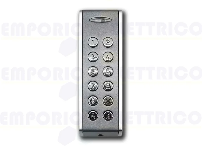 vds teclado metálico linea slim gris/cromado stand alone 12/24v inox-sa